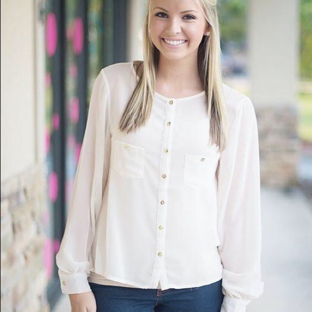 NWT - Ivory Blouse